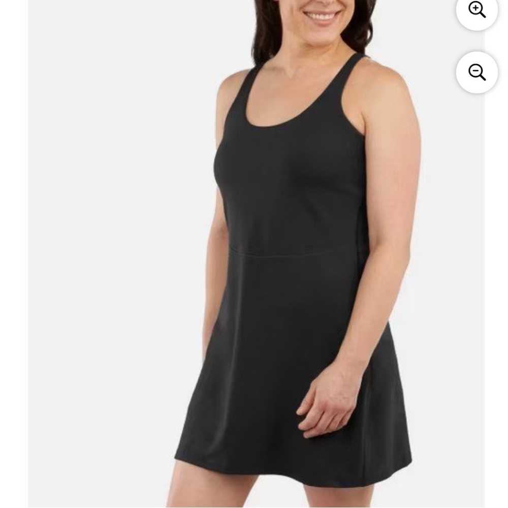 Elle sport active tank dress w/ built in bra/shorts